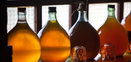 Different types of Mead in carboy