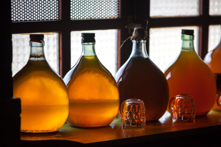 Different types of Mead in carboy